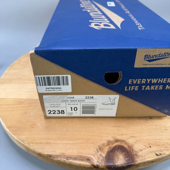 Blundstone 2238 Chelsea Boot Mens Size 11 US (10 AU) Elastic Sided Rustic Black - Picture 8 of 9